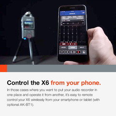 Portacapture X6 32-Bit Float Portable Audio Recorder, Field Recorder for Video,