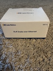 Cable Matters XLR Over Ethernet Snake 2 Ft Breakout Cables New Open Box