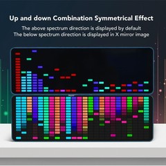 LED Audio Visualizer 16×24 Analyzer Equalizer Display 20 Dynamic Modes 7 Colo…