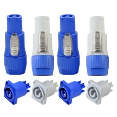 4 Set Powercon Connector Suitable for Powercon Plugs Female to Male AC Connector