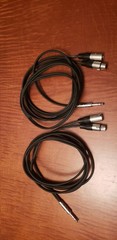PAIR Pro Co MusicMover 10ft 1/4in TRS Male to XLR Male & XLR Female Cables USA