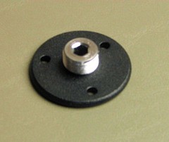PROCRAFT MMF-B Surface Mount Flange for Microphone w/ Male Threads – Black
