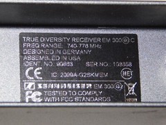 New Sennheiser EM 300 G2 C Wireless Mic True Diversity Rack Receiver 740-776MHz