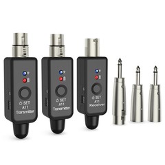 A11 Wireless XLR Transmitter and Receiver 2.4GHz, Wireless Microphone System …