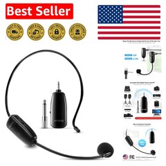 High Sensitivity UHF Wireless Microphone System – Perfect for Karaoke & More