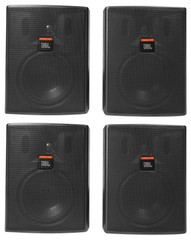 (4) JBL Pro CONTROL 25AV 5.25″ 60 Watt 70v Indoor/Outdoor Commercial Speakers