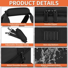 High Capacity DJ Cable Bag with 6 Dividers – Organizer for Cords & Accessories