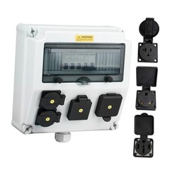 JINDOUZI RV Power Outlet Box, RV Power Outlet 20A、30A、50A-Power Outlet Panel