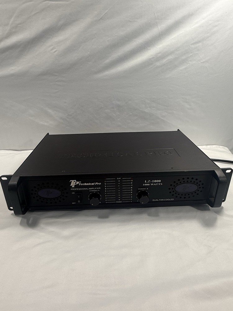 Technical Pro LZ-1000 1000W 2-Channel Bridgeable Dual Fan Cooled,