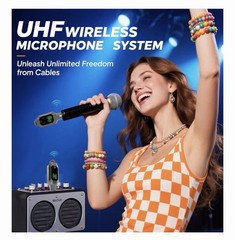 New Beigrad Ultra High Frequency Microphone Wireless System – Gray