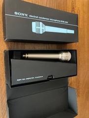 Sony ECM-250 Condenser Microphone Set 2pcs, including holder & cable, unused