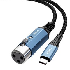 Tisino XLR to USB C Microphone Cable, Upgraded Hi-Fi Audio Recording 0.5 m
