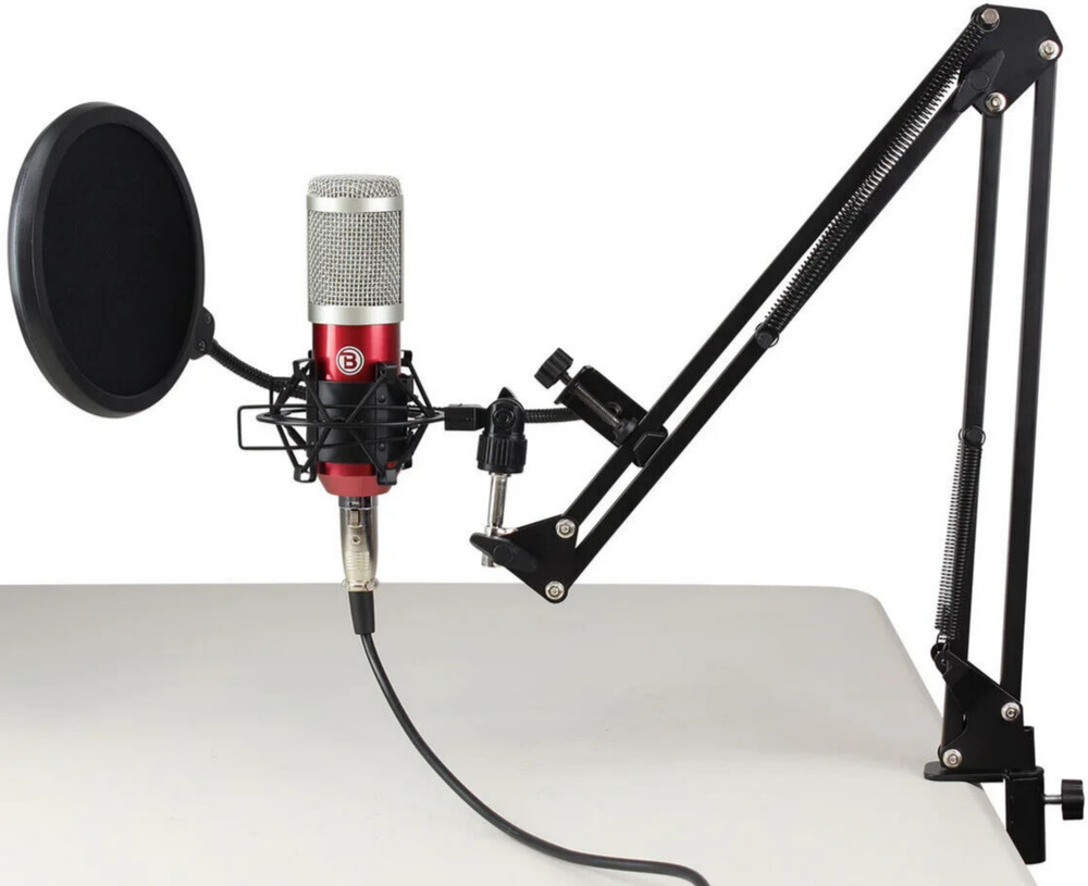 Blastking IP-MIC KIT-RED Condenser Microphone 3 pin XLR Freq Response 20Hz-20kHz
