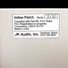 JK Audio Inline Patch Telephone Audio Interface New in Box Untested