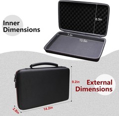 Hard Shell DJ Mixer Case for Numark Party Mix II – Black#$^