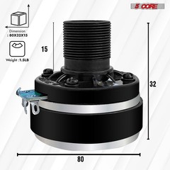 High-Power 200W Compression Horn Speaker with Aluminum Diaphragm