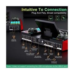 Podcast Microphone Bundle with Live Sound Board Audio Mixer, Podcast Equipmen…