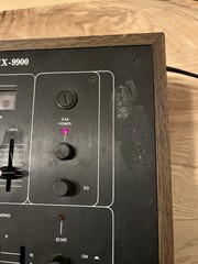 Gemini Stereo Equalizer Mixer W/ Echo MX-9900 Wooden Cabinet (See Description)