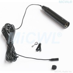XLR Microphone Phantom Power Lavalier Microphone for Mixer Sony Tascam Zoom 5m