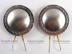 2x Titanium Dome+ Voice coil Round Wire 8ohm 44.4mm Tweeters Voice Coil