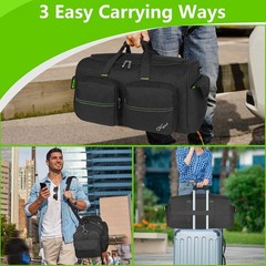 Musician Cable Bag Green Durable Polyester Padded Shoulder Strap