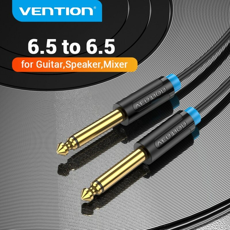 6.35mm 1/4 in Audio Instrument Cable TRS Amp Patch Cord for Bass Electric Guitar