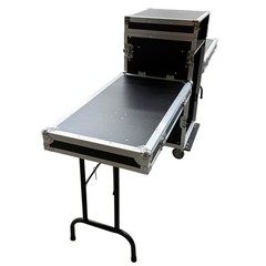16U Shockproof Mixer DJ Aviation Case-Professional Rack Cabinet for Audio Equip.