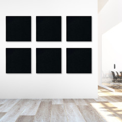 SilentPoly™ Dual-Tone Acoustic Panels 2×2 or 2×4 Sound Treatment Panel for Walls