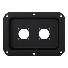 5x 7 Blank Steel Speaker Jack Plate W/2 Cutout For Large SpeakOn NL8MPR NL4MPR