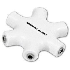 Seismic Audio – 5 Way Headphone Splitter Hub – Turn one MP3 into Music Hub – NEW