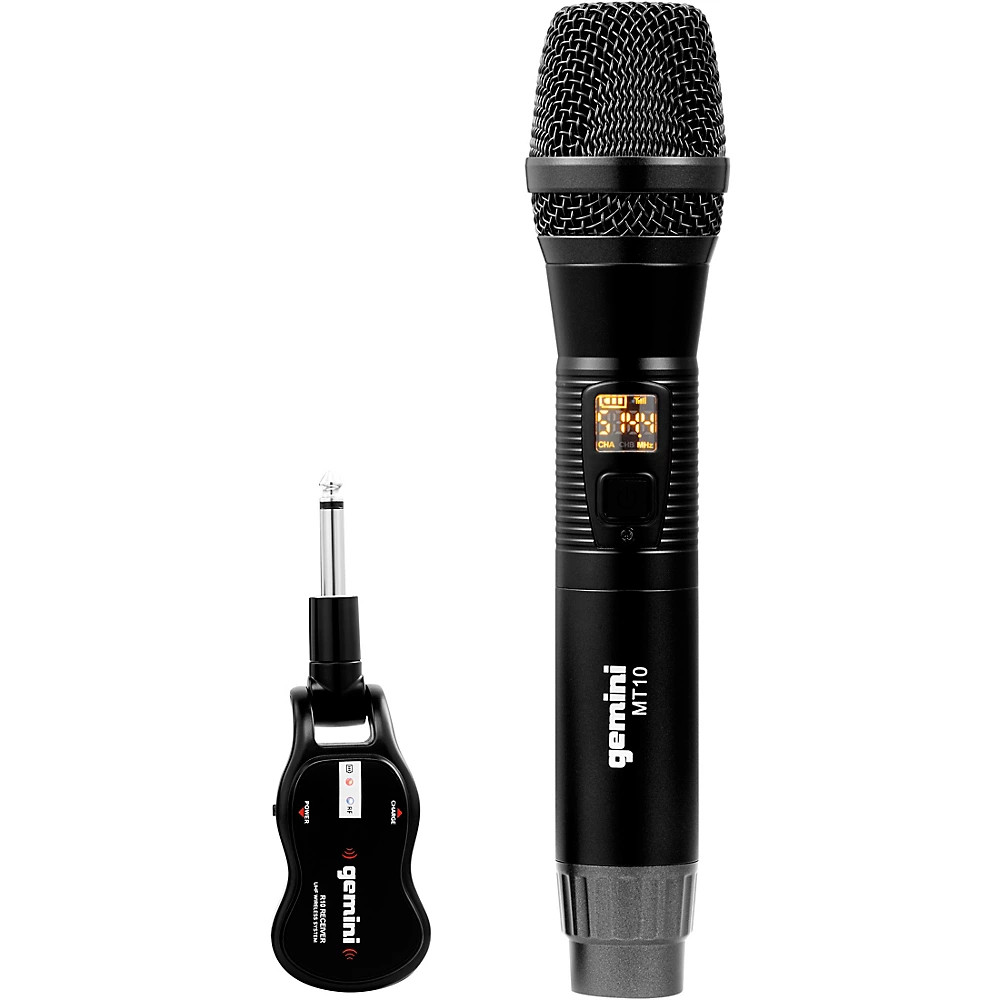 Gemini GMUM100 Single HandHeld Wireless UHF Microphone System