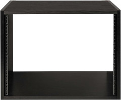 Cases Wooden Studio Rack, 8U Size with 15.25″ Depth, Black (GR-STUDIO-8U)