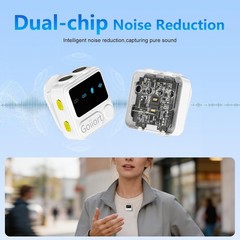 All-in-One Wireless Lavalier Mic for iPhone: 30H Battery & Smart Noise Reduction