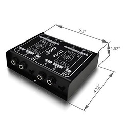 PYLE-PRO Premium Direct Injection Audio Box – Passive DI Unit Hum Eliminator w/