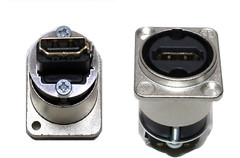 (2) Two Genuine NEUTRIK NAHDMI-W HDMI 1.3 D Series Feed-Thru Panel Mount Adapter