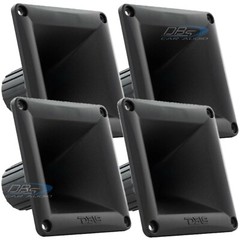 4x DS18 PRO-H44BK Universal Screw Twist on Horn for Drivers Black ABS Plastic