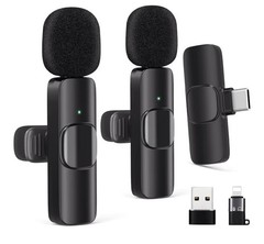 Lavalier Microphone Wireless Audio Video Recording Mini Mic For Android/iPhone