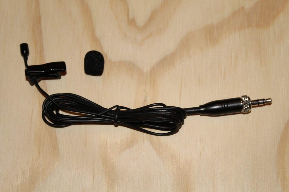 Black Lavalier Lapel Microphone for Sennheiser Wireless Transmitters *NEW*