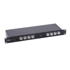 Portable Power Distro Units Powercon 1U Rack Mount Electrical Power Distribution