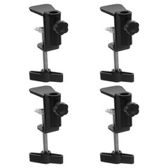 4Pcs Universal Desktop Work Clamps Metal and Plastic Reusable Table Holders