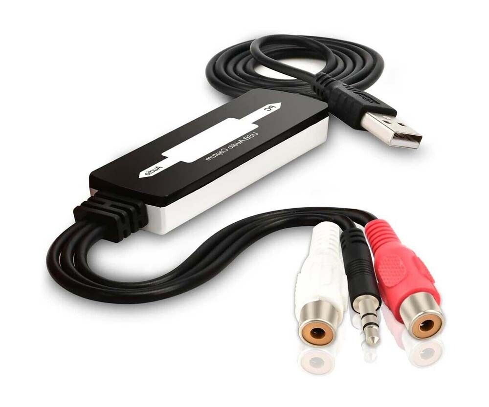 USB Analog To Digital Audio Converter Recorder Support MP3 WMA WAV OGG Format