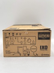 Steinberg IXO12 B Podcast Pack with Mic, Table Top Stand, & Pop Screen