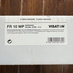 Visaton FR10WP-4 Outdoor 4″ Full-Range Speaker 4 Ohm Black