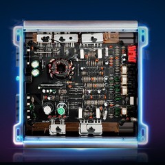 Aluminum 2-Channel Car Amp: 300Wx2 @4Ω, 600Wx2 @2Ω, Bridgeable, Low Distortion