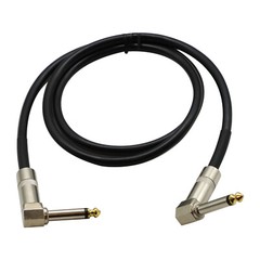 1/4 Right Angle Male to Right Angle Male Audio Speaker Cable for Bass/Guitar 3FT
