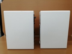 YAMAHA HS5 Powered Studio Monitor Speaker White Pair w/ Cable Tested TB01 6.0/PC