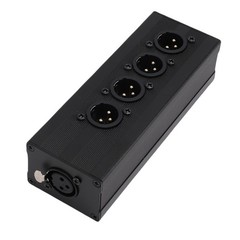 XLR 3 Pin Splitter Box With Robust Construction For PA System Easy To Use