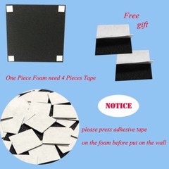 8 pcs Acoustic panel soundproof foam Adhesive for studio theatre KTV 12″*12″*1“