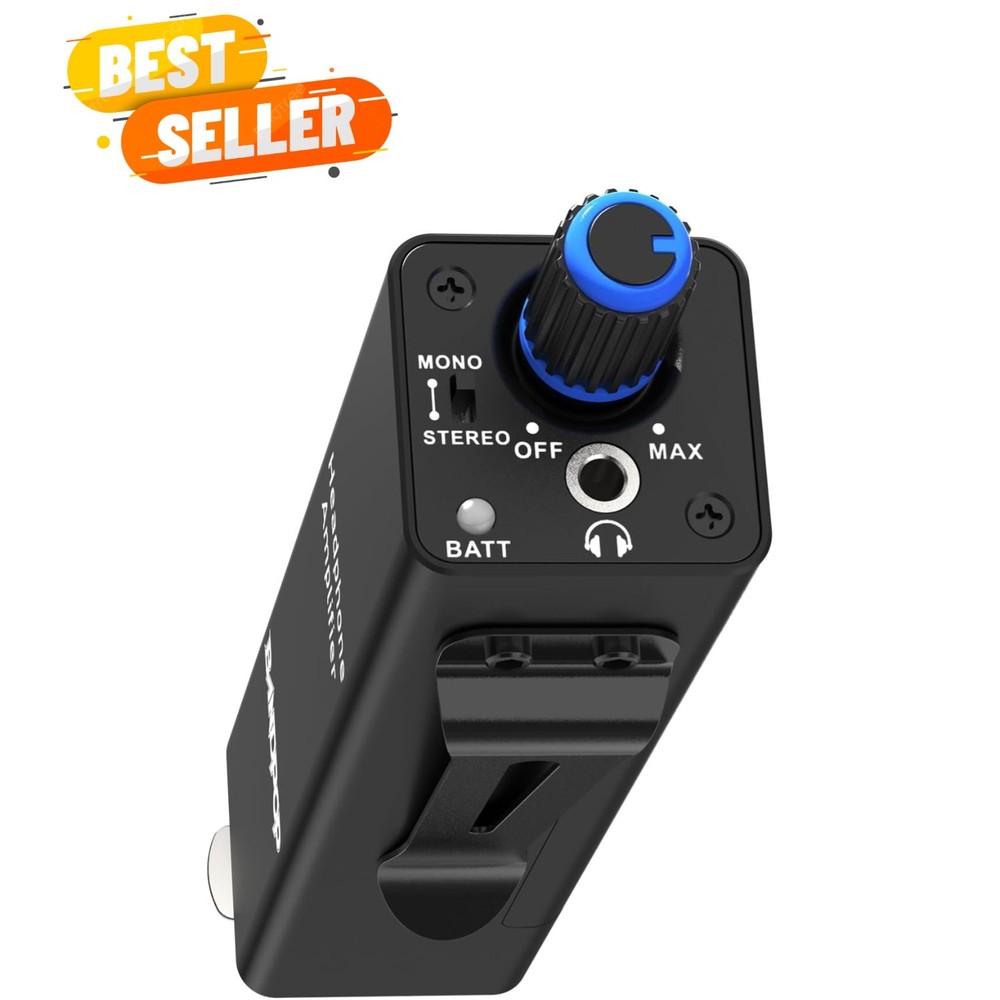 P2 Portable In-Ear Monitor Amplifier with Mono/Stereo Switch, Personal IEM Sy…