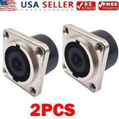 2x For Speakon Neutrik NL8MPR Loudspeaker/Amplifier 8 Pole Panel Connectors NEW